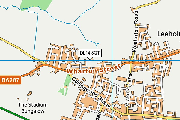 DL14 8QT map - OS VectorMap District (Ordnance Survey) DL14 8QT map - OS VectorMap District (Ordnance Survey)