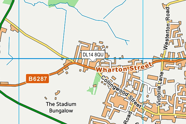 DL14 8QU map - OS VectorMap District (Ordnance Survey) DL14 8QU map - OS VectorMap District (Ordnance Survey)