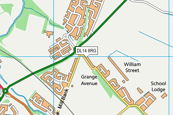DL14 8RG map - OS VectorMap District (Ordnance Survey) DL14 8RG map - OS VectorMap District (Ordnance Survey)