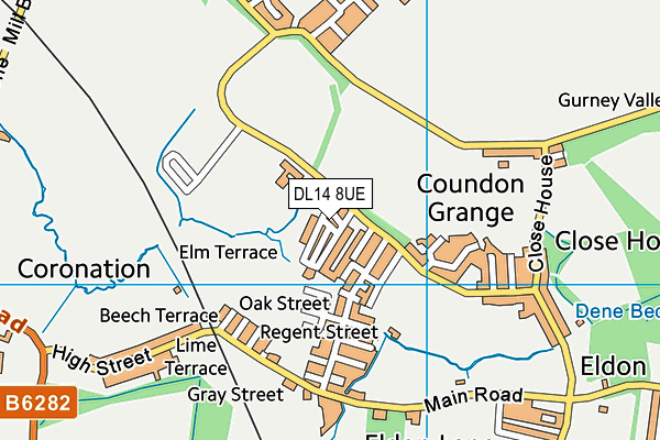 DL14 8UE map - OS VectorMap District (Ordnance Survey) DL14 8UE map - OS VectorMap District (Ordnance Survey)