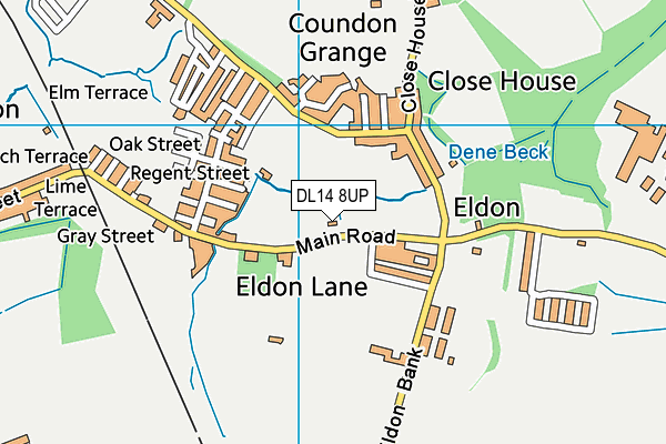 DL14 8UP map - OS VectorMap District (Ordnance Survey) DL14 8UP map - OS VectorMap District (Ordnance Survey)