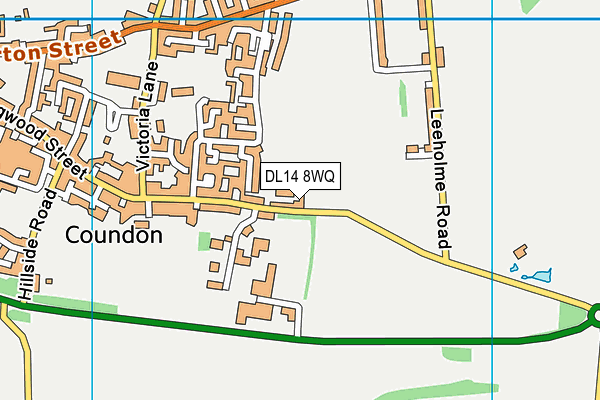 DL14 8WQ map - OS VectorMap District (Ordnance Survey) DL14 8WQ map - OS VectorMap District (Ordnance Survey)