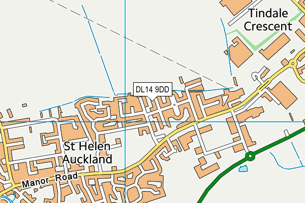 DL14 9DD map - OS VectorMap District (Ordnance Survey) DL14 9DD map - OS VectorMap District (Ordnance Survey)