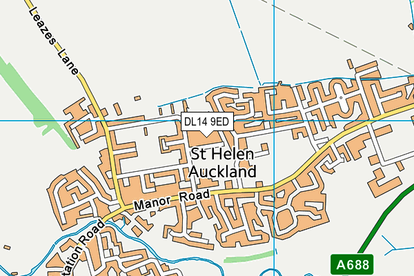 DL14 9ED map - OS VectorMap District (Ordnance Survey) DL14 9ED map - OS VectorMap District (Ordnance Survey)