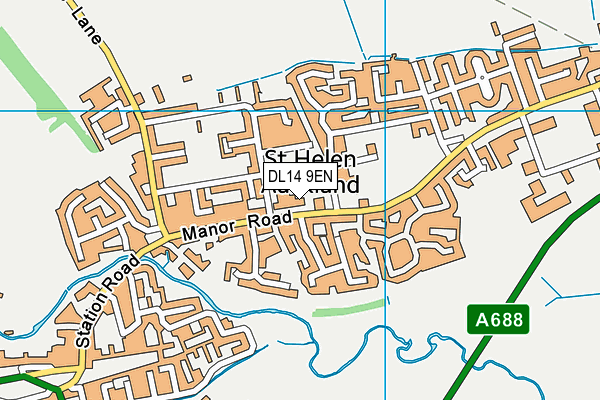 DL14 9EN map - OS VectorMap District (Ordnance Survey) DL14 9EN map - OS VectorMap District (Ordnance Survey)