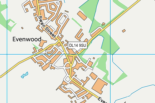DL14 9SU map - OS VectorMap District (Ordnance Survey) DL14 9SU map - OS VectorMap District (Ordnance Survey)