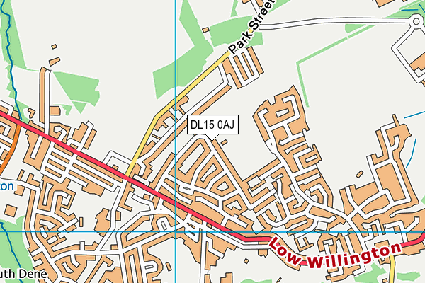 DL15 0AJ map - OS VectorMap District (Ordnance Survey) DL15 0AJ map - OS VectorMap District (Ordnance Survey)