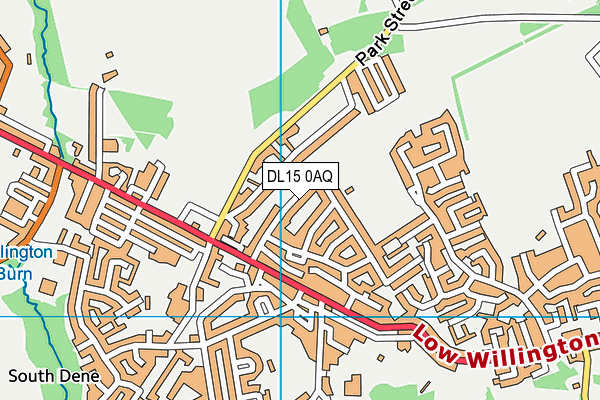 DL15 0AQ map - OS VectorMap District (Ordnance Survey) DL15 0AQ map - OS VectorMap District (Ordnance Survey)