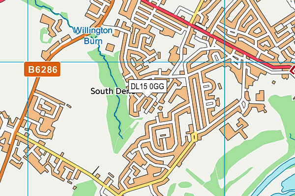 DL15 0GG map - OS VectorMap District (Ordnance Survey) DL15 0GG map - OS VectorMap District (Ordnance Survey)