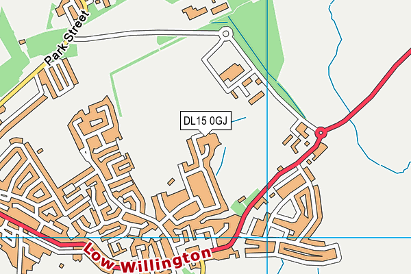 DL15 0GJ map - OS VectorMap District (Ordnance Survey) DL15 0GJ map - OS VectorMap District (Ordnance Survey)
