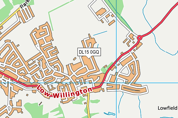 DL15 0GQ map - OS VectorMap District (Ordnance Survey) DL15 0GQ map - OS VectorMap District (Ordnance Survey)