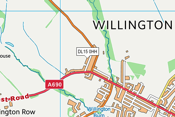 DL15 0HH map - OS VectorMap District (Ordnance Survey) DL15 0HH map - OS VectorMap District (Ordnance Survey)