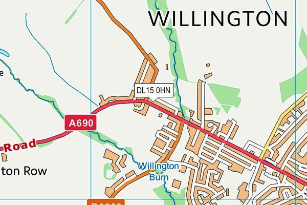 DL15 0HN map - OS VectorMap District (Ordnance Survey) DL15 0HN map - OS VectorMap District (Ordnance Survey)