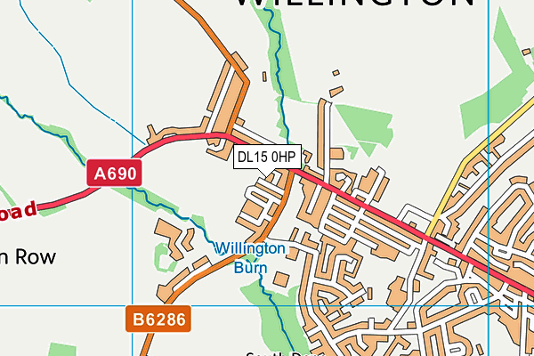 DL15 0HP map - OS VectorMap District (Ordnance Survey) DL15 0HP map - OS VectorMap District (Ordnance Survey)