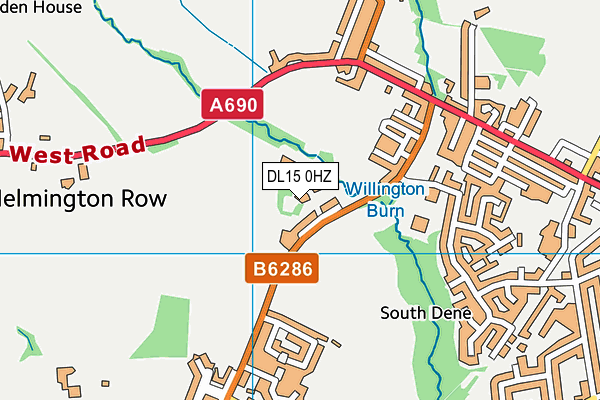 DL15 0HZ map - OS VectorMap District (Ordnance Survey) DL15 0HZ map - OS VectorMap District (Ordnance Survey)
