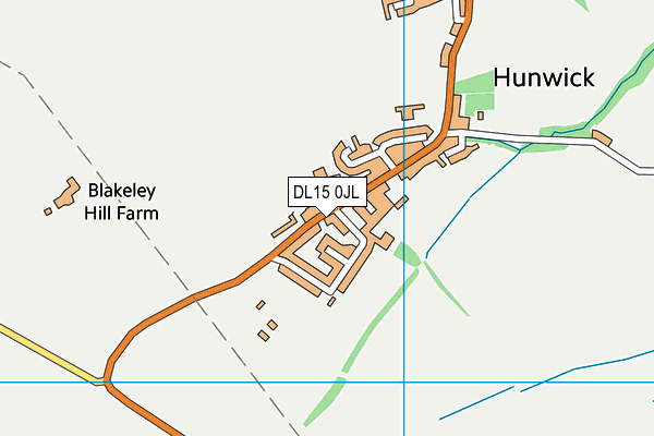 DL15 0JL map - OS VectorMap District (Ordnance Survey) DL15 0JL map - OS VectorMap District (Ordnance Survey)