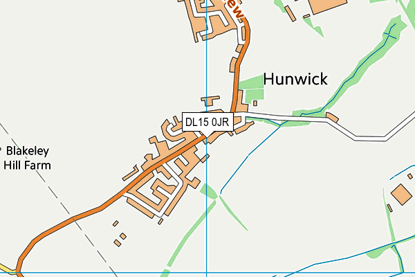 DL15 0JR map - OS VectorMap District (Ordnance Survey) DL15 0JR map - OS VectorMap District (Ordnance Survey)