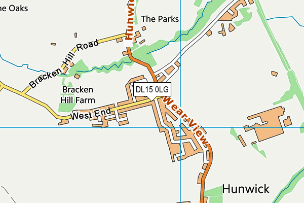 DL15 0LG map - OS VectorMap District (Ordnance Survey) DL15 0LG map - OS VectorMap District (Ordnance Survey)
