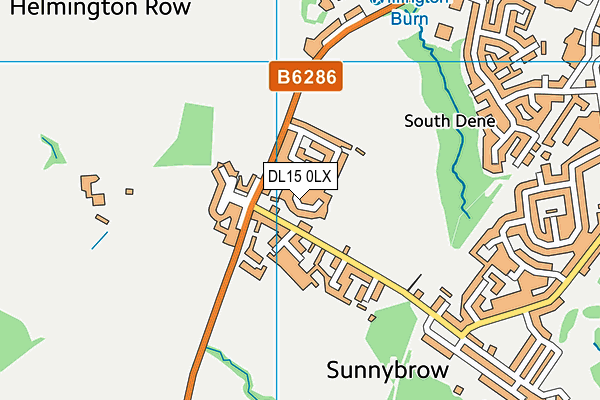 DL15 0LX map - OS VectorMap District (Ordnance Survey) DL15 0LX map - OS VectorMap District (Ordnance Survey)