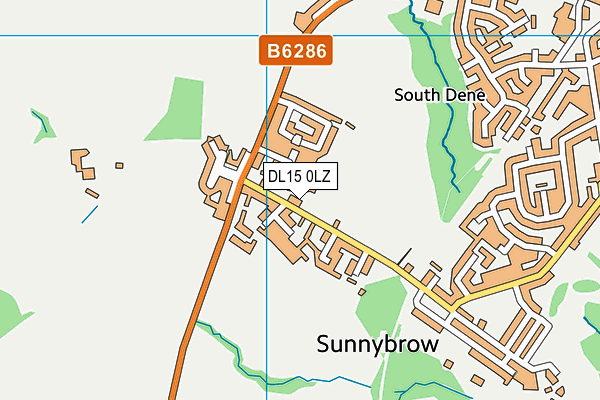DL15 0LZ map - OS VectorMap District (Ordnance Survey) DL15 0LZ map - OS VectorMap District (Ordnance Survey)