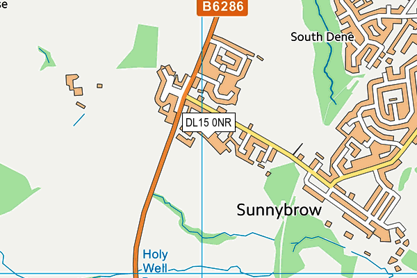 DL15 0NR map - OS VectorMap District (Ordnance Survey) DL15 0NR map - OS VectorMap District (Ordnance Survey)