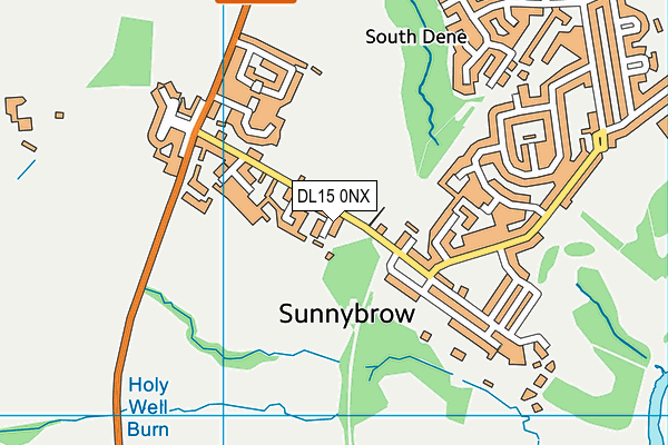DL15 0NX map - OS VectorMap District (Ordnance Survey) DL15 0NX map - OS VectorMap District (Ordnance Survey)