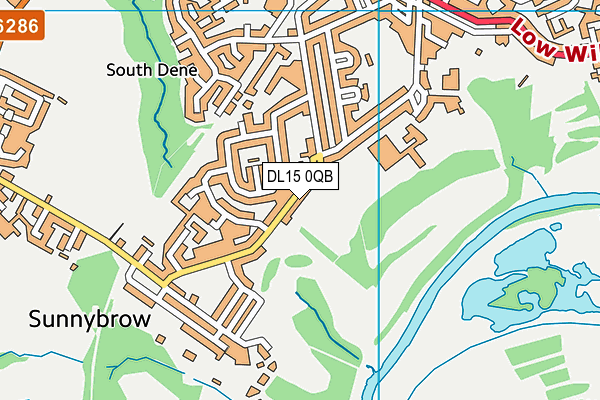 DL15 0QB map - OS VectorMap District (Ordnance Survey) DL15 0QB map - OS VectorMap District (Ordnance Survey)