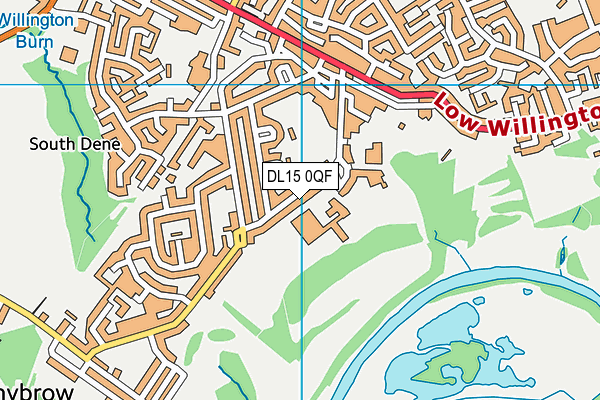 DL15 0QF map - OS VectorMap District (Ordnance Survey) DL15 0QF map - OS VectorMap District (Ordnance Survey)