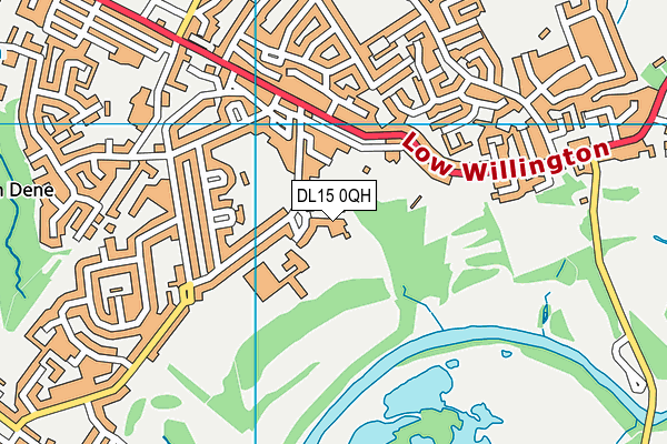 DL15 0QH map - OS VectorMap District (Ordnance Survey) DL15 0QH map - OS VectorMap District (Ordnance Survey)