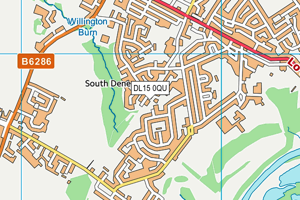 DL15 0QU map - OS VectorMap District (Ordnance Survey) DL15 0QU map - OS VectorMap District (Ordnance Survey)