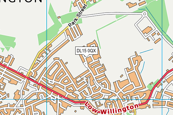 DL15 0QX map - OS VectorMap District (Ordnance Survey) DL15 0QX map - OS VectorMap District (Ordnance Survey)