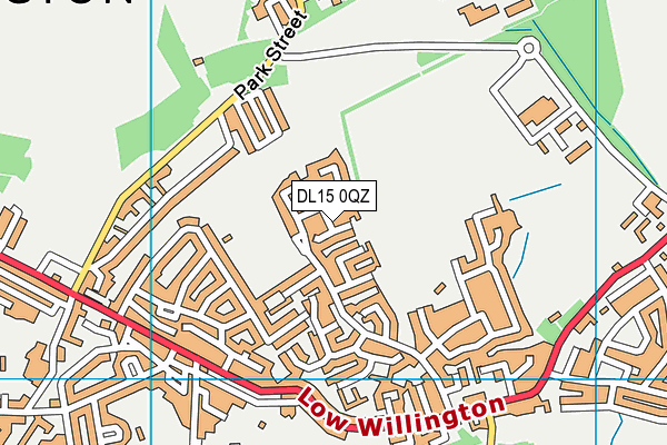 DL15 0QZ map - OS VectorMap District (Ordnance Survey) DL15 0QZ map - OS VectorMap District (Ordnance Survey)
