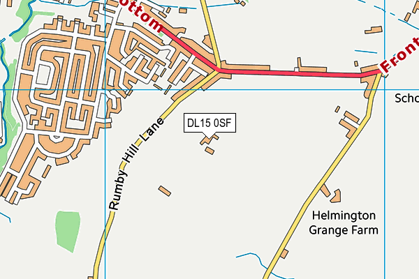DL15 0SF map - OS VectorMap District (Ordnance Survey) DL15 0SF map - OS VectorMap District (Ordnance Survey)