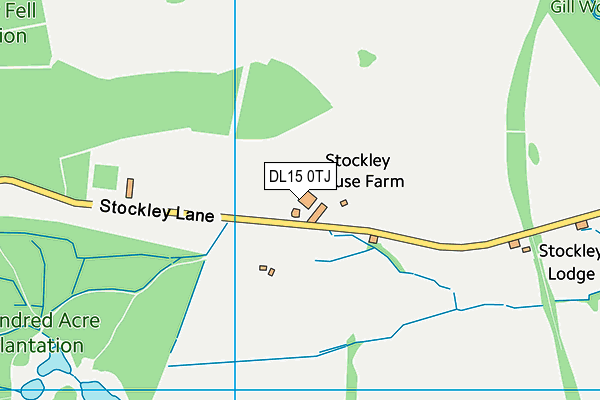DL15 0TJ map - OS VectorMap District (Ordnance Survey) DL15 0TJ map - OS VectorMap District (Ordnance Survey)