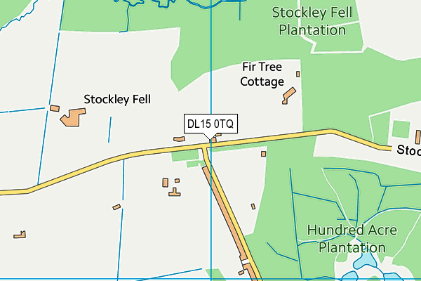 DL15 0TQ map - OS VectorMap District (Ordnance Survey)
