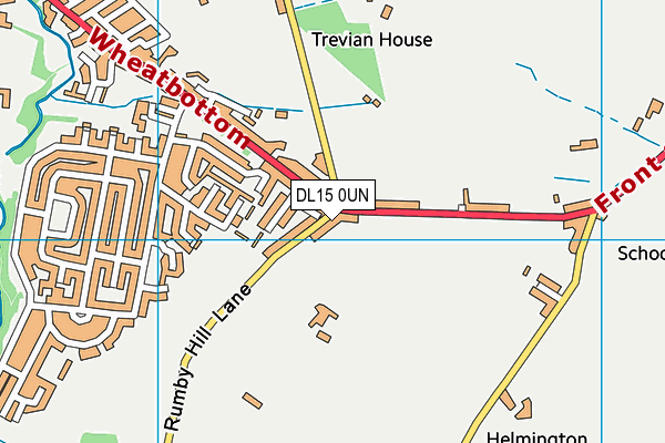 DL15 0UN map - OS VectorMap District (Ordnance Survey) DL15 0UN map - OS VectorMap District (Ordnance Survey)