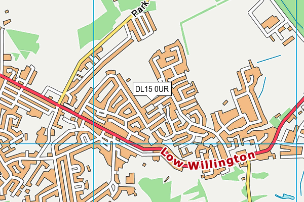 DL15 0UR map - OS VectorMap District (Ordnance Survey) DL15 0UR map - OS VectorMap District (Ordnance Survey)
