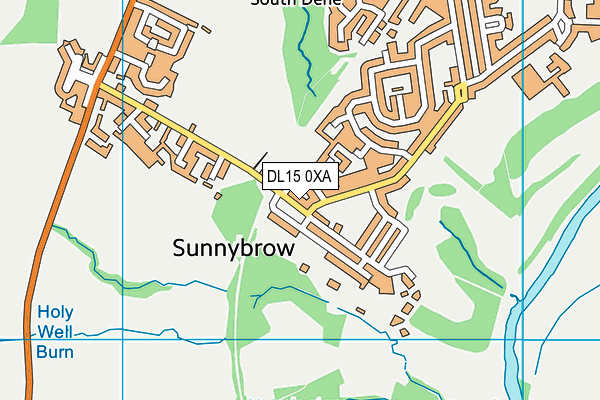 DL15 0XA map - OS VectorMap District (Ordnance Survey) DL15 0XA map - OS VectorMap District (Ordnance Survey)