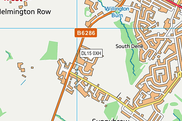 DL15 0XH map - OS VectorMap District (Ordnance Survey) DL15 0XH map - OS VectorMap District (Ordnance Survey)