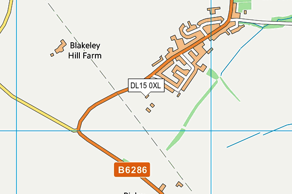 DL15 0XL map - OS VectorMap District (Ordnance Survey) DL15 0XL map - OS VectorMap District (Ordnance Survey)
