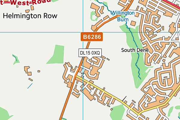 DL15 0XQ map - OS VectorMap District (Ordnance Survey) DL15 0XQ map - OS VectorMap District (Ordnance Survey)