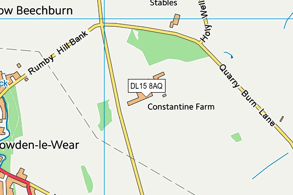 DL15 8AQ map - OS VectorMap District (Ordnance Survey) DL15 8AQ map - OS VectorMap District (Ordnance Survey)