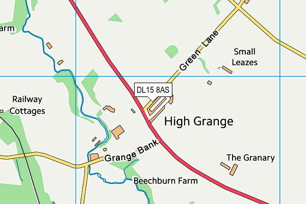 DL15 8AS map - OS VectorMap District (Ordnance Survey) DL15 8AS map - OS VectorMap District (Ordnance Survey)