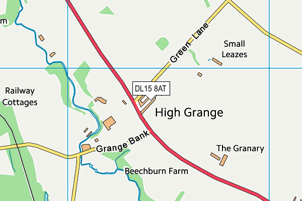DL15 8AT map - OS VectorMap District (Ordnance Survey) DL15 8AT map - OS VectorMap District (Ordnance Survey)