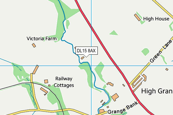 DL15 8AX map - OS VectorMap District (Ordnance Survey) DL15 8AX map - OS VectorMap District (Ordnance Survey)