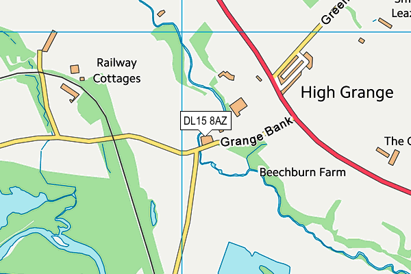 DL15 8AZ map - OS VectorMap District (Ordnance Survey) DL15 8AZ map - OS VectorMap District (Ordnance Survey)