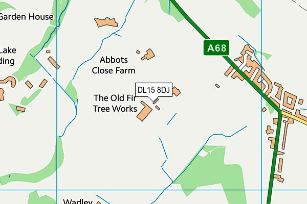 DL15 8DJ map - OS VectorMap District (Ordnance Survey)