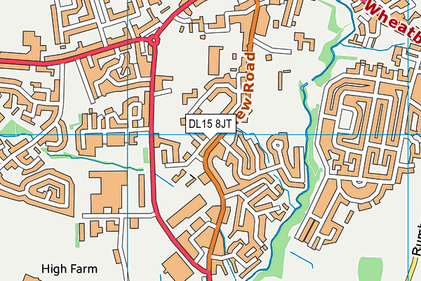 DL15 8JT map - OS VectorMap District (Ordnance Survey) DL15 8JT map - OS VectorMap District (Ordnance Survey)