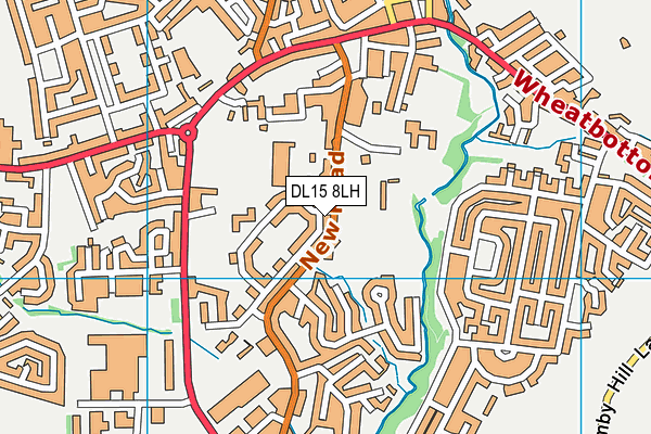 DL15 8LH map - OS VectorMap District (Ordnance Survey) DL15 8LH map - OS VectorMap District (Ordnance Survey)
