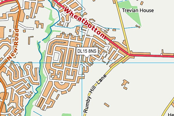 DL15 8NS map - OS VectorMap District (Ordnance Survey) DL15 8NS map - OS VectorMap District (Ordnance Survey)